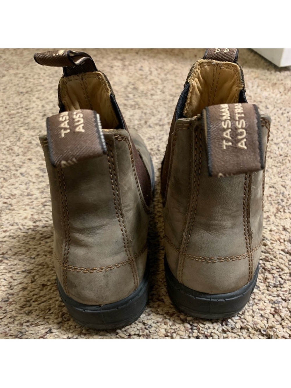 Blundstone rustic brown Chelsea boots 3au 6us. - Picture 6 of 6